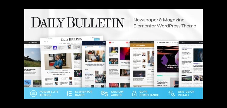 Item cover for download Daily Bulletin - Magazine & Newspaper WordPress Theme