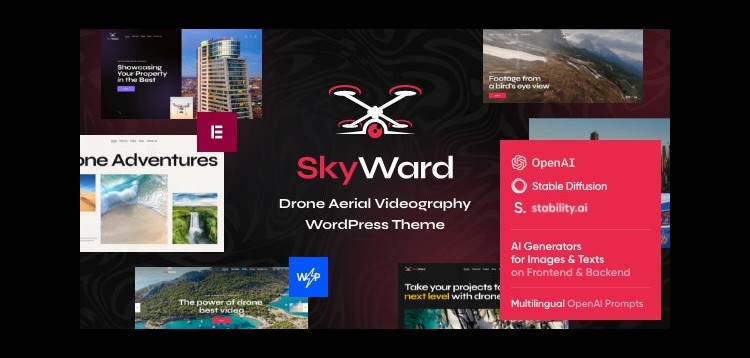 Item cover for download Skyward - Drone Aerial Videography WordPress Theme