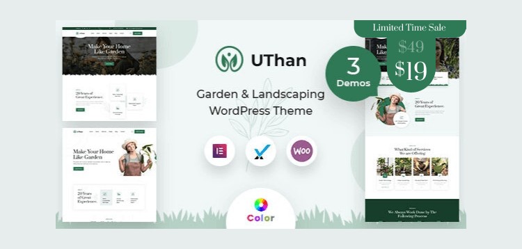 Item cover for download Uthan - Landscaping Gardening WordPress theme + RTL
