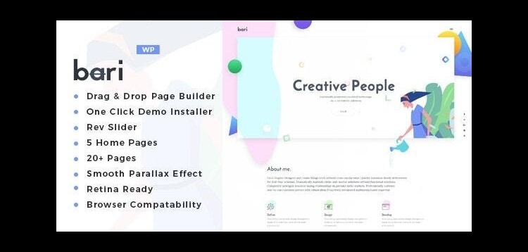 Item cover for download Bari - Portfolio and SEO /Digital Agency WordPress Theme