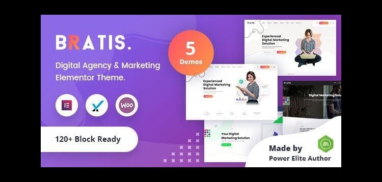 Item cover for download Bratis - Digital Marketing WordPress Theme + RTL