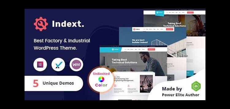 Item cover for download Indext - Industrial Business WordPress Theme + RTL