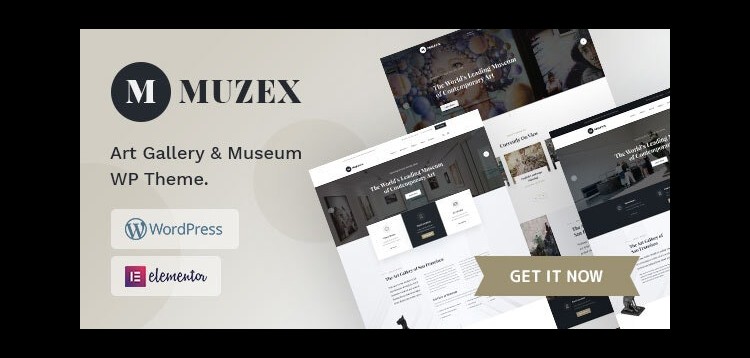 Item cover for download Muzex - Museum WordPress Theme + RTL
