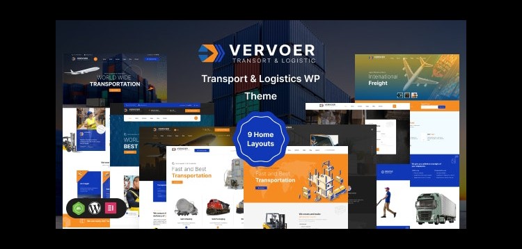 Item cover for download Vervoer - Logistics & Transportation WordPress Theme + RTL