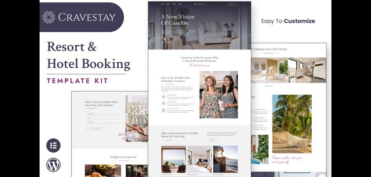 Item cover for download Cravestay – Luxury Hotel & Resort Elementor Template Kit