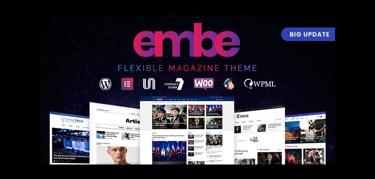 Item cover for download EmBe - Flexible Magazine WordPress Theme