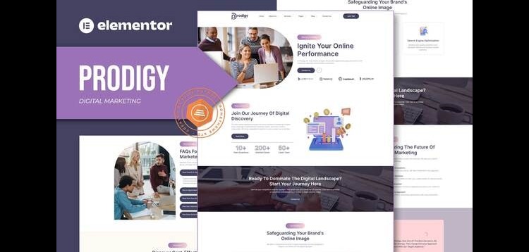 Item cover for download Prodigy - Digital Marketing Elementor Template Kit