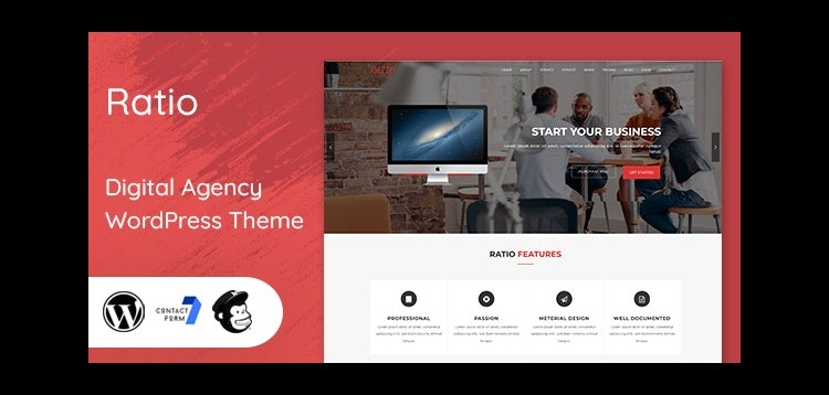 Item cover for download Ratio - Material Design WordPress Theme