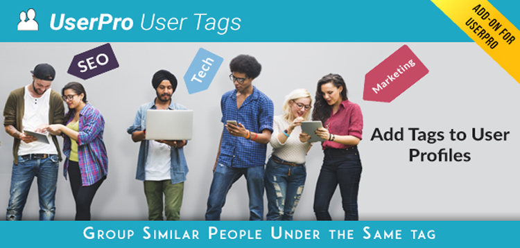 Item cover for download Tags add-on for UserPro