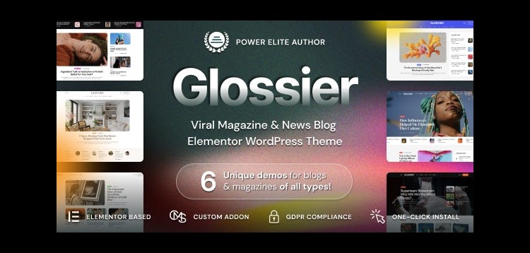 Item cover for download Glossier - Newspaper & Viral Magazine WordPress Theme