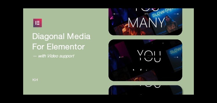 Item cover for download Diagonal Media for Elementor