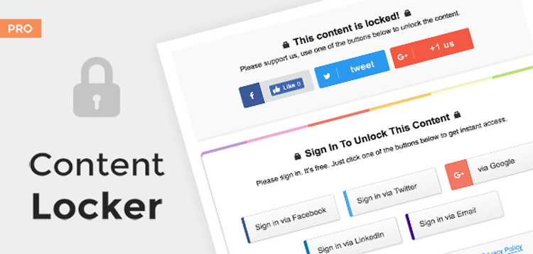 Item cover for download MyThemeShop Content Locker Pro Plugin