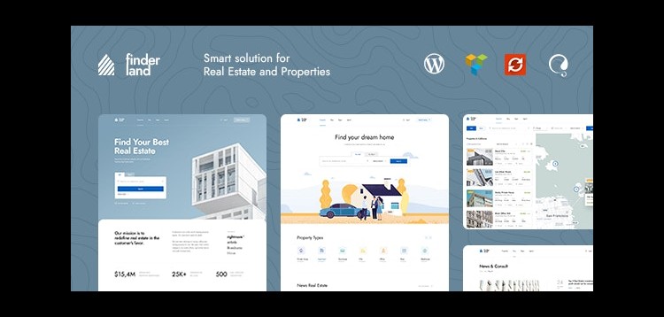 Item cover for download Finderland - Real Estate WordPress Theme