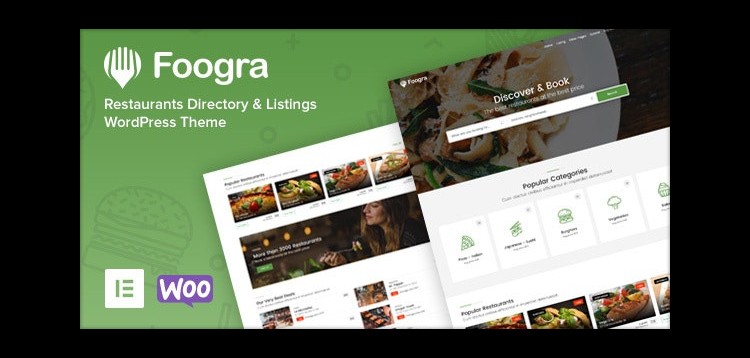 Item cover for download Foogra - Restaurants Directory & Listings WordPress Theme