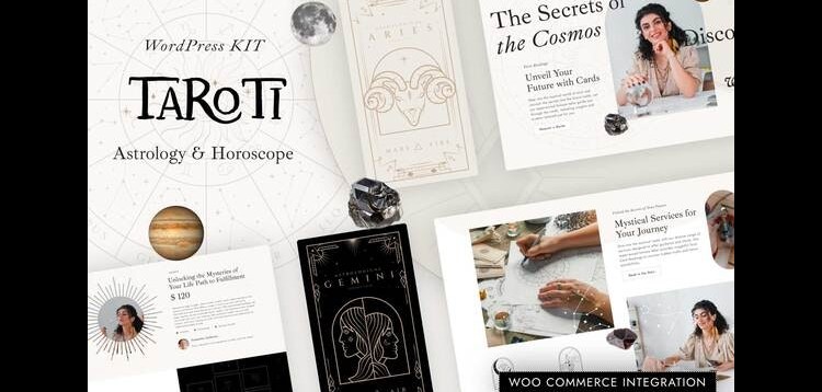 Item cover for download Taroti - Astrology & Horoscope Elementor Pro Template Kit