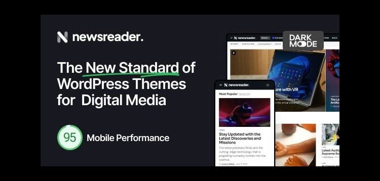 Item cover for download Newsreader - Revolutionary WordPress Theme for Digital Media