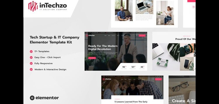 Item cover for download inTechzo - Startup & IT Company Elementor Template Kit