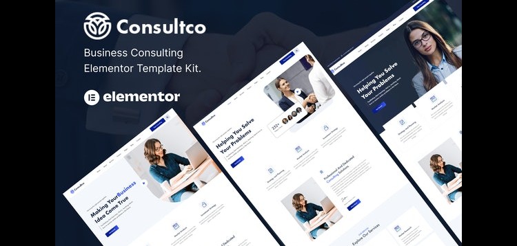Item cover for download Consultco – Consulting Business Elementor Template Kit