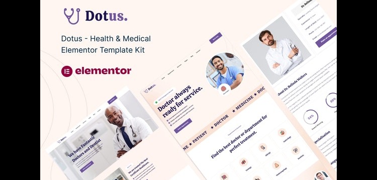 Item cover for download Dotus - Health & Medical Elementor Template Kit