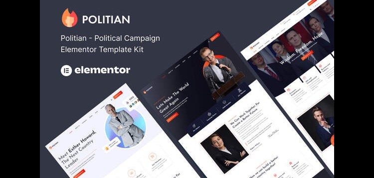 Item cover for download Politian – Political Campaign & Elections Elementor Template Kit