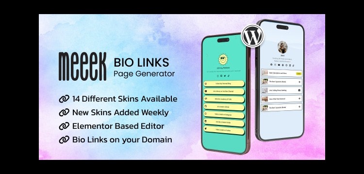 Item cover for download Meeek - Elementor Bio Links Builder for WordPress