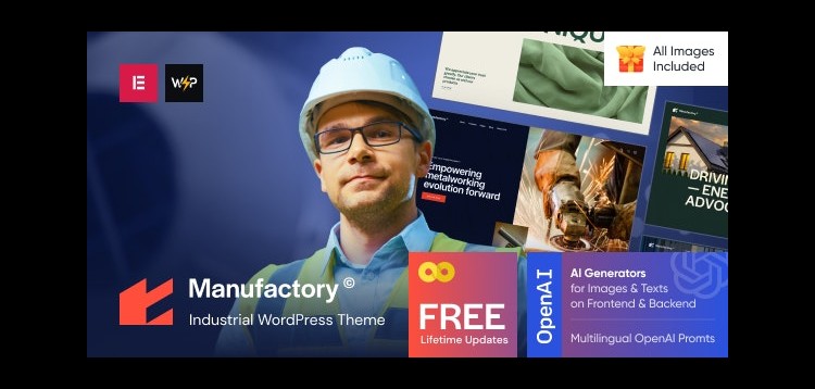 Item cover for download Manufactory - Industrial WordPress Theme