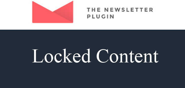 Item cover for download Newsletter Locked Content