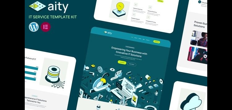 Item cover for download Aity - IT & Software Service Elementor Template Kit