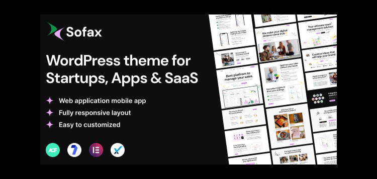 Item cover for download Sofax - Software & Startup WordPress Theme