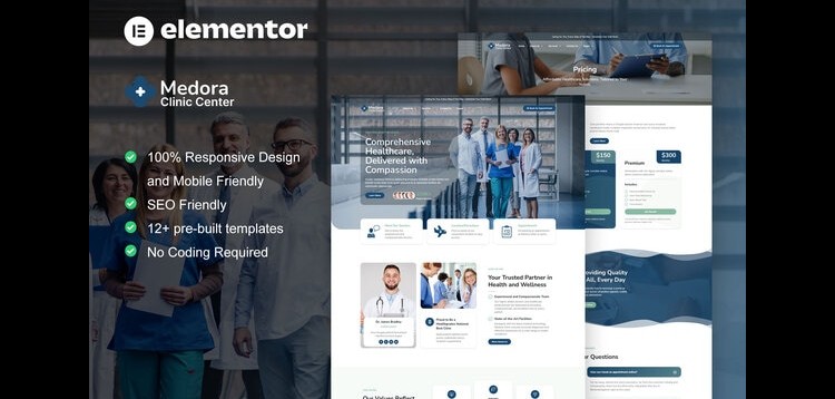 Item cover for download Medora - Medical Clinic Services Elementor Template Kit