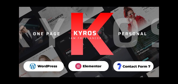 Item cover for download Kyros - Personal Portfolio CV Resume Theme