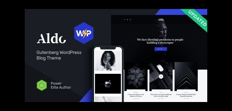 Item cover for download Aldo | Gutenberg WordPress Theme Black & White
