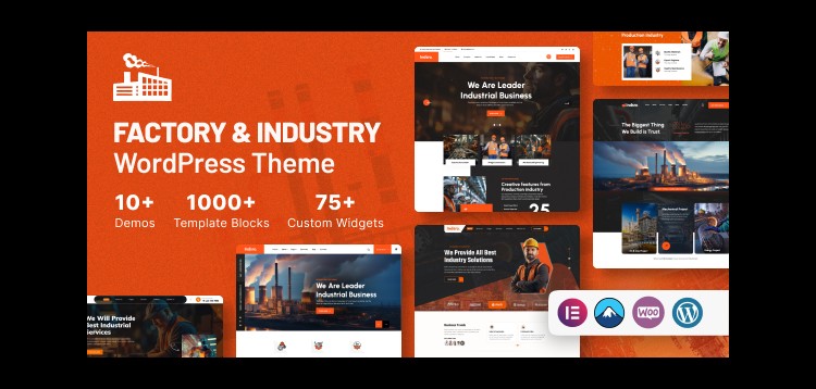 Item cover for download Indsro - Factory & Industry WordPress Theme
