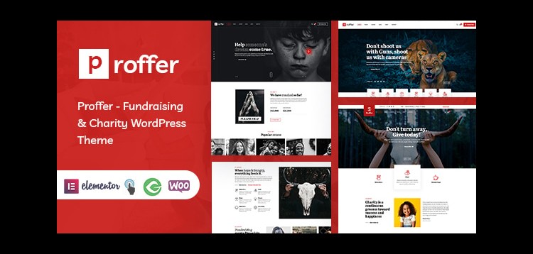 Item cover for download Proffer - Fundraising & Charity WordPress Theme