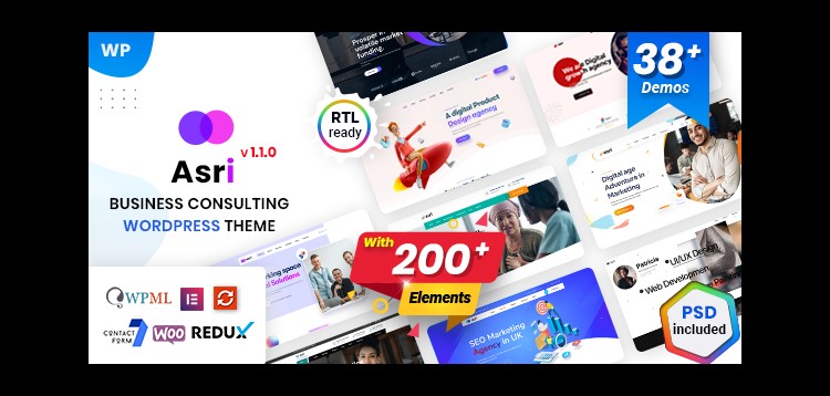 Item cover for download Asri - Multipurpose Business Consulting WordPress