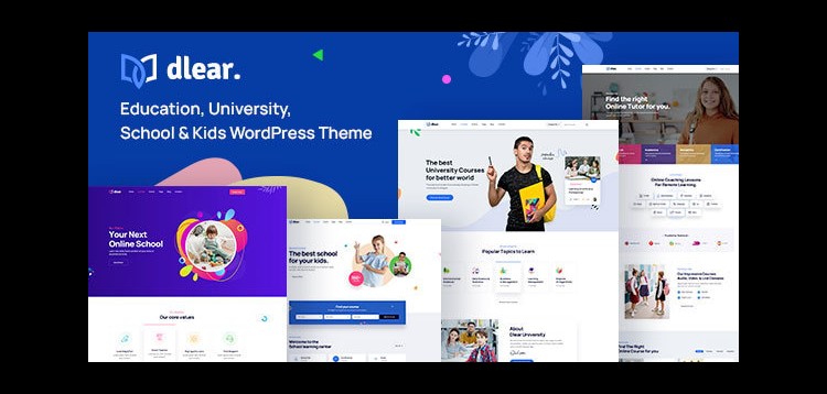 Item cover for download Dlear - Education, University & School WordPress Theme